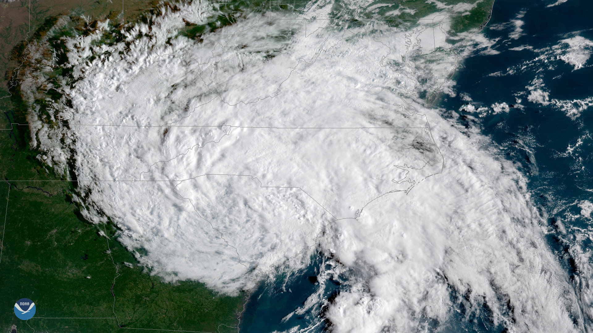 Satellite image of Hurricane Florence. NOAA / noaa.gov