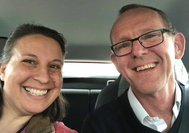 Deaconess Kim Bueltmann and the Rev. Hugo Gevers, on the road in Germany.