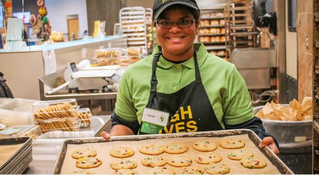 Kalindi Drewry works in the bakery department at Metro Market, a grocery store located in Mequon near the Concordia University Wisconsin campus. Used with permission.
