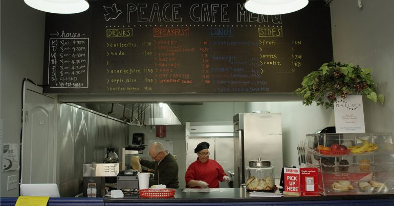 Peace Cafe, a project of Prince of Peace Lutheran Church, Cincinnati, provides opportunities for those trying to break out of the cycle of hopelessness. (KC Blake)