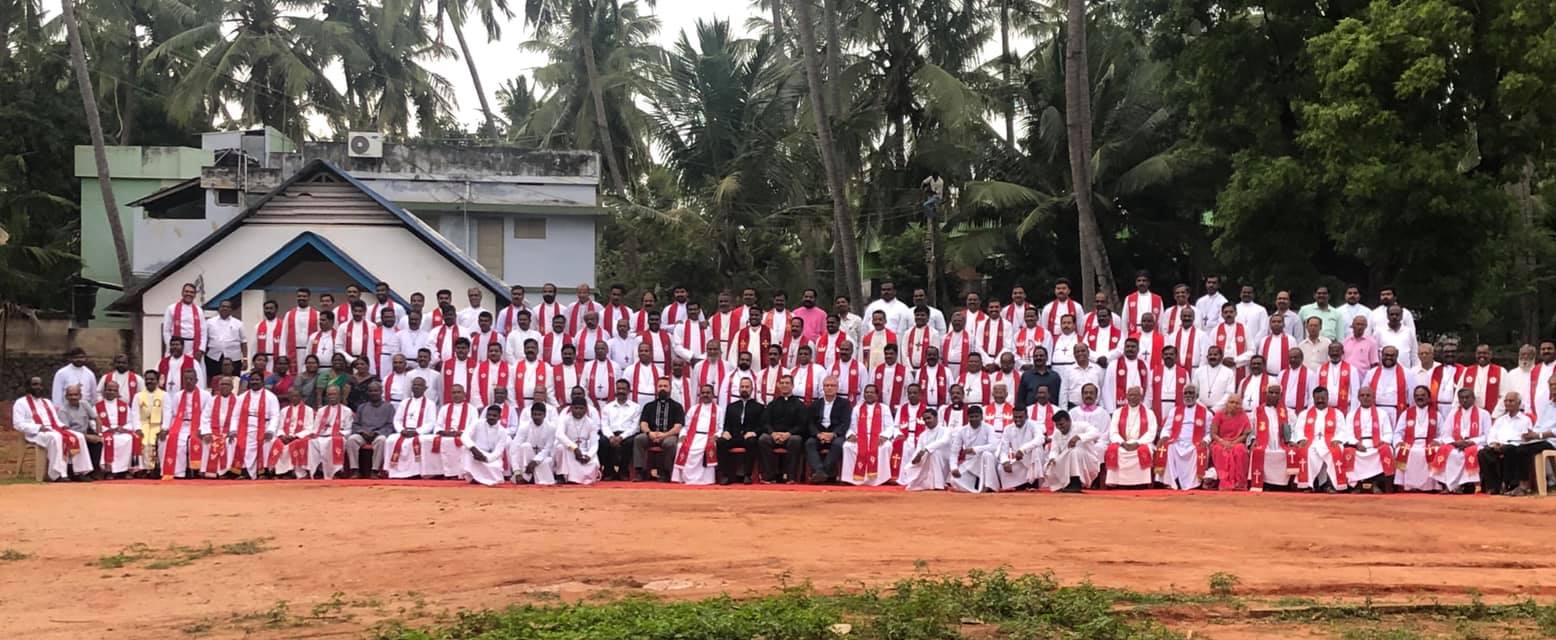 Rev. Dr. Ross Johnson preached and spoke to over 200 pastors about the theology of mercy and th theology of the cross at Concordia Theological Seminary in Nagercoil, India. LCMS Disaster Response.