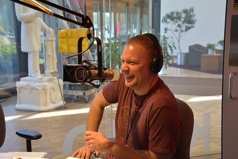 Rev. Brady Finnern hosts Thy Strong Word during Sharathon 2021.